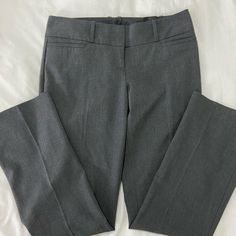 Dark Grey Size 4s. Nwt. Gray Fitted Mid-rise Pants, Fitted Mid-rise Gray Pants, Gray Mid-rise Workwear Pants, Gray Mid-rise Pants For Work, Navy Blue Short Dress, Navy Blue Dress Pants, Slacks For Women, Blue Dress Pants, Fitted Dress Pants