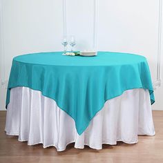 tablecloth overlays Square Overlay, Table Overlays, Craft Fair Displays, Wedding Place Settings, Tablecloth Sizes, Table Skirt, Square Tablecloth, Wedding Table Settings, Table Napkins