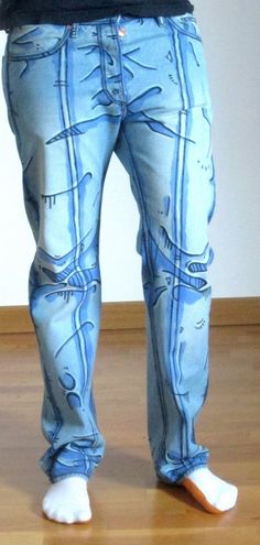 Cel shaded pants Borderlands style men pants by DejaNeufHeures Borderlands Cosplay, Fitness Shirts, Pants Male, Diy Vetement, Cosplay Tutorial, Casual Cosplay, Fitness Leggings, Cosplay Diy