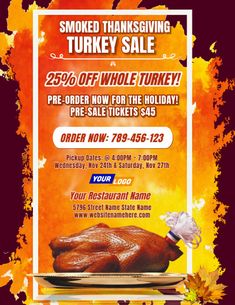 the turkey sale is on for thanksgiving