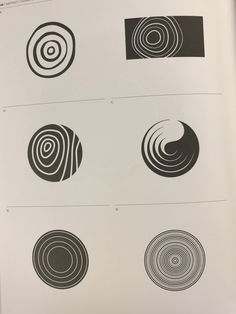 four different types of circles are shown in this book