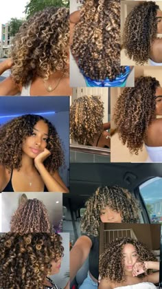 Highlights On 4b Hair, Caramel Highlights On Black Curly Hair, Highlights Dark Brown Hair Curly, Curly Hair Honey Brown, Haircolor Idea 2024, How To Do Highlights At Home, Highlights In Curly Hair, Balayage Curly Hair, Curly Hair Color Ideas