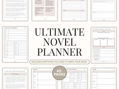 Ultimate Novel Planner Book Writing Planner, Plot Your Novel Outline Writing Organizer Book Planner Guided Book Writing Novel Writing Kit - Etsy