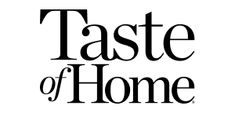 the taste of home logo on a white background