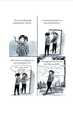 a comic strip with two people talking to each other