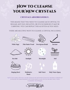 Cleansing Methods, Crystal Cleansing, Crystal Healing Chart, Spiritual Things, Wiccan Magic, Witch Spirituality, Witch Stuff, Spiritual Journals, Spiritual Stuff