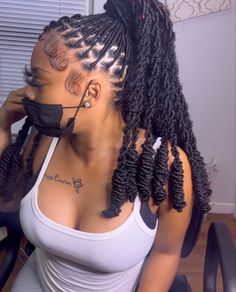 Hairstyle 2023, Dread Styles, Faux Loc, Soft Locs, Braided Hairstyles For Black Women Cornrows, Braid Wig, Black Ponytail Hairstyles