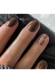 Brown Fake Nails Fall Press on Nails Short Square Glue on Nails with Leaf Designs Glossy Stick on Nails Autumn Short False Nails Full Cover Acrylic Nails for Women Girls Nail Decorations, 24Pcs Light Colored Nails, Colored Nail Tips, Brown Nail, Cute Short Nails, Sunset Boulevard, Easy Nails, Daily Nail, Get Nails, Short Nail Designs