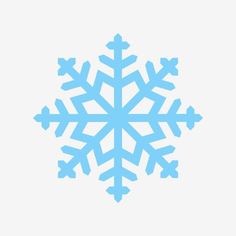 a blue snowflake on a white background