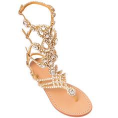 If you do not see your size available, we no longer have that size in stock. Please visit SOUTH BEACH GLADIATOR GOLD to order your size, which will take 2-4 weeks to ship. Fits True To Size- If you already own our shoes, stick with the same size Leather Sole and Leather Upper Lined with Suede For Added Comfort Embellished with Czech Crystals & Rhinestone Chain Ankle Strap with Buckle Closure Bottom Strap Height: 5 Inch Middle Strap Height: 7.5 Inch Top Strap Height: 10 Inch ½ Inch Heel Customize Rope Sandals, Gladiator Heels, St Andrews, South Beach, Gladiator Sandals, Leather Sandals, Sandals, Leather, Gold