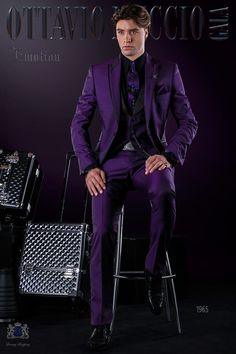 Violet Suit Men, Purple Prom Suit, Batman Wedding, Suit Purple, Wedding Tux, Purple Suits, Suit For Men, Bespoke Suit, Prom Suits