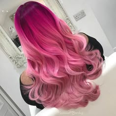 Pink Ombre Hair, Hair Powder, Hair Color Pink