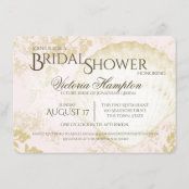 a white marble bridal shower card