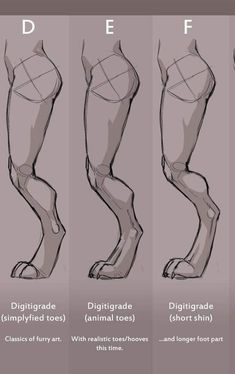 how to draw legs and feet with different angles