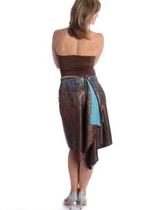 "Tango Dance Skirt with Cascading Back  Size: Extra Small: Waist: 25\"-26\" Front: 19\" Back: Approx. 25\" Small: Waist: 27\"- 28\" Front: 21\" Back: Approx.  27\" Medium: Waist: 29\"- 30\" Front: 22\" Back: Approx. 28\"-29\" Colors / See Photos  Pink Forest - XSmall and Small Sizes Lemon Zebra  Red Flames - XSmall and Small Sizes Fabric & Care: Hand wash in temp. up to 30C, do not bleach, do not dry clean, hang to dry, use iron setting for silk Handcrafted in New York, USA" Tango Fashion, Tango Skirt, Tango Outfit, Dance Apparel, Extra Petite, Pink Forest, Tango Dance, Tango Dress, Dance Skirt