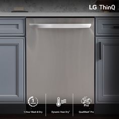 the dishwasher is clean and ready to be used in the kitchen or dining room