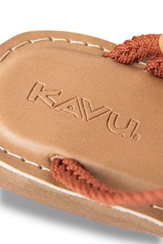 NEW! Slide into style! The KAVU Horizon is the ultimate sandal silhouette; easy to slip on and go, yet comfortable and secure for all your KAVU day adventures. Our rope cording is positioned anatomically for function and fit while it also keeps the foot feeling fun free unlimited. Padded heal for extra cushion and all day wear. Effortless rope style that stays with you without tying you down! • (Rope) 100% Polyester • (Insole) 40% PU and 60% Polyester • (Mid Sole) 100% EVA• (Outsole) 100% Recycl Kavu Mini Rope Bag, Recycled Rubber, Outdoor Wear, Stylish Bag, Watch Bands, How To Wear