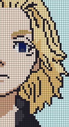 an image of a woman's face made out of legos