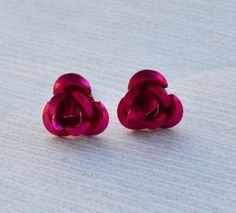 Whimsical style pink rose earrings. Earrings are  lightweight and comfy and measure 6mm in diameter. Pink Rose Earrings, Rose Earring, Aluminum Earrings, Little Earrings, Rose Stud Earrings, Whimsical Style, Leather Choker Necklace, Light Pink Rose, Pink Rose Flower