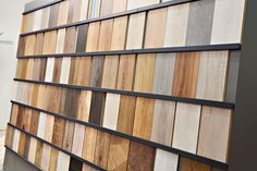 the wall is made up of many different types of wood