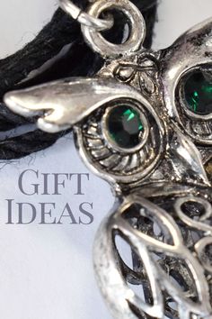 Owl Necklace with Black Hemp Cord, Long Necklace for Owl Lovers, Silver Filigree Owl Pendant with Emerald Eyes for May Birthday Gift Ideas. Emerald is the Birthstone for the month of May. May girls like gifts all year long! Truth! #sassykraftsco#emerald#owl#owlnjewelry#owllover#emeraleyes#emeraldbirthstone#maybirthstone Emerald Eyes, Green Boots, May Birthday, Green Rings, Silver Owl, Hemp Cord, Owl Necklace, Owl Lovers