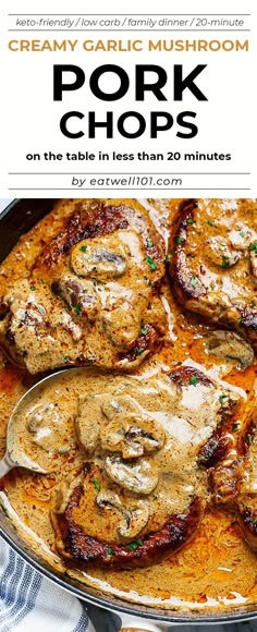 pork chops on the table in less than 20 minutes