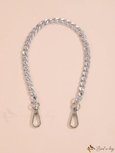 BirdinBag - Universal Metal Chain Strap: Minimalist Replacement for Stylish Womens Travel Bags Everyday Metal Chain Bags, Trendy Bags With Metal Chain Strap, Everyday Chain Metal Bag, Silver Chain Link Bag For Everyday Use, Trendy Bag With Adjustable Chain For Daily Use, Rectangular Bags With Silver Chain For Everyday Use, Everyday Use Rectangular Bags With Silver Chain, Trendy Bags With Adjustable Chain For Everyday Use, Trendy Everyday Bags With Adjustable Chain