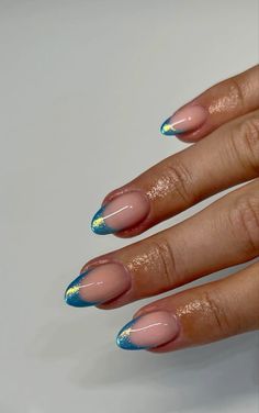 Nagellack Trends, Simple Gel Nails, Summery Nails, Cute Gel Nails, Cat Eye Nails, Summer Acrylic Nails, Chrome Nails