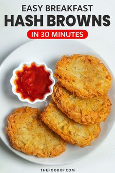 Quick and easy breakfast hash browns, ready in 30 minutes, featuring golden, crispy shredded potatoes seasoned to perfection, perfect for a hearty morning meal. Easy Hashbrown Recipes, Homemade Hash Browns, Recipes With Bread, Easy Hashbrowns, Breakfast Recipes For Kids, Cozy Soup Recipes, Cheesy Mac, Homemade Hashbrowns, French Toast Recipes