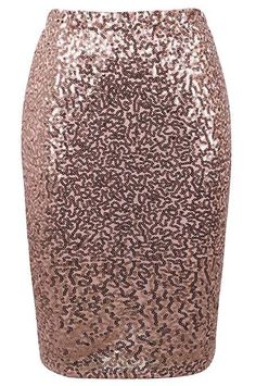 Pink Sequin Pencil Skirt Rose Gold Skirt, Sequin Pencil Skirt, Gold Skirt, Mid Skirt, Perfect Curves, Skirt High Waist, Embroidery Materials, Party Skirt, Womens Pencil Skirts