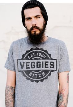 eat your veggies Bachelor Parties, Street Style Edgy, Street Style Chic, Cool Tees, Stylish Men, Christmas Shopping, Just In Case, Men's Fashion, Unique Style