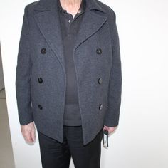 This Listing Is For A Brand New With Tags 100% Authentic Kenneth Cole Reaction Mens Peacoat Charcoal Size M Style 444mw803 Retails For $265 Shell : 63% Wool, 33% Polyester , 4% Other Fibers Lining : 100% Polyester , Fill 100% Polyester Two Side Pockets Measures Approximately: Armpit To Armpit 22" , Waist 42" , Length From Shoulder 28" Has The Price Tag Of $265 Guaranteed To Be Brand New And 100% Authentic Mens Peacoat, Peacoat Men, Kenneth Cole Reaction, Price Tag, Kenneth Cole, Mens Jackets, Coats Jackets, Jackets & Coats, Man Shop