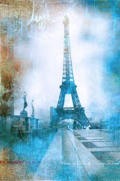 the eiffel tower in paris metal print by setsirin art and photography