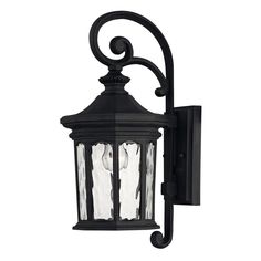 an outdoor wall light on a white background