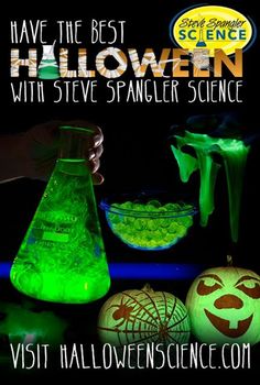 glow in the dark halloween science with steve spangler science - visit halloween science com