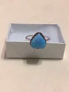 *Lab created opal Ring *Sterling silver *Free Shipping *Jewelry Made in USA*Jewelry receive in gift box Thank You For Your Looking ,And Check Out More Items In My Etsy Shop For More Great Deals, Also We Add More Jewelry To Etsy Shop Regularly https://www.etsy.com/shop/ABQdesign Silver Opal Ring Gift, Teardrop Opal Ring As A Gift, Nickel-free Opal Ring As Gift, Nickel-free Opal Rings As Gifts, Adjustable Opal Ring For Gift, Silver Teardrop Opal Ring Gift, Handmade Teardrop Opal Ring Gift, Silver Ethiopian Opal Rings As A Gift, Opal Heart Ring