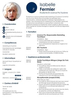 a professional resume template with blue and white colors, including the head shot of a woman