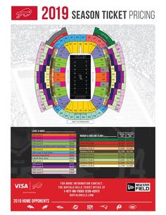 the nfl stadium seating guide for the 2019 season