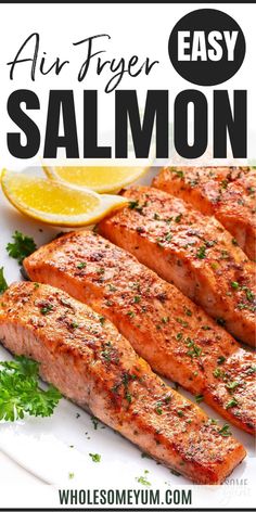 Air Fryer Salmon Recipe Cook Frozen Salmon, Salmon In Air Fryer, Salmon Filets, Air Fryer Salmon, Frozen Salmon, Easy Salmon Recipes, Salmon Filet, Air Fryer Healthy