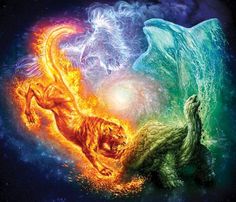 Elemental by dezygn Elemental Magic, Fire And Water, 4 Elements, Avatar The Last Airbender Art, Magic Aesthetic, Elements Of Nature, Fantasy Creatures Art, Mythical Creatures Art, Mystical Creatures