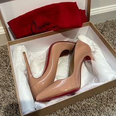 The Bottoms Are Freshly Waxed And Protected Beige Heels With Red Sole, Luxury Beige Heels With Red Sole, Natural Hair Removal, Shoes Brand, Boots And Sneakers, Louboutin Shoes, Heel Shoes, Christian Louboutin Shoes, Shoes Heels Boots