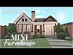 a rendering of a house with the words bloxburg in front of it