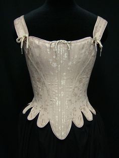 18th c. Marie Antoinette Corset Stays in Dusty Rose brocade Elegant Overbust Bodice For Costume, Elegant Boning Corset For Costume, Wedding Underbust Corset With Historical Design, Overbust Bodice For Costume