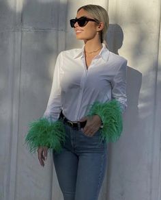 Back to school Elegant Feathers Long Sleeve Shirt Casual Turn Down Collar Buttons Blouse Women Solid Chic Tops Streetwear Tunics Clothing 2022 S-green Feather Shirt, Long Blouses, Green Feathers, Wide Leg Pant Suit, Cotton Shirts Women, Backless Crop Top, Casual Long Sleeve Shirts, Chic Blouses, Streetwear Tops