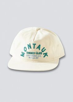 Montauk Baseball Hat Embroidery Light, Embroidery Red, Flat Bill Hats, Pink Embroidery, Tennis Clubs, White Caps, Blue Embroidery, Gold Embroidery, Fuchsia Color