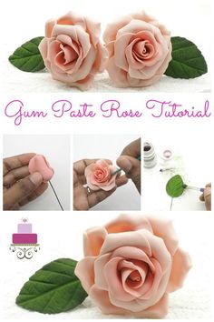 how to make paper roses with glue and flowers for crafts, diy or home decor