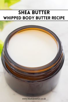 Guys, you have to try this amazing whipped shea butter recipe! It's seriously like heaven in a jar. My skin feels so moisturized and nourished after using this incredible blend of shea butter, cocoa butter, coconut oil, and sweet almond oil. I can't believe how easy it is to make, and the whipped texture is simply divine. Pampering myself (and maybe gifting some too) just got a whole lot better! Whipped Shea Butter Recipe, Whipped Shea Butter Recipe Skin, Whipped Shea Butter For Hair, Diy Whipped Shea Butter, Shea Butter Lotion Recipe, Shea Butter Hair Moisturizer, Shea Butter Whipped, Shea Butter Face, Shea Butter Moisturizer