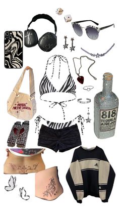 #zebra #y2k #y2kaesthetic #bikini #jewelry #outfitinspo #tatoo #smokingaesthetic #smokingkills #adidas #aesthetic #aestheticoutfit 2000s Swimsuit Aesthetic, Aesthetic Bikinis 90s, 2000s Bikinis, Y2k Bikinis, Obx Shifting, Zebra Y2k, Baiting Suits, Shifting Clothes, Adidas Aesthetic