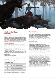 an image of a page from the book oath of the hunt