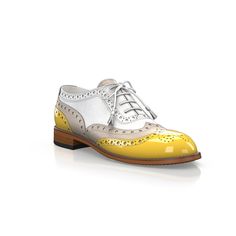 Women`s Shoes Maria 18859 | Girotti Formal Yellow Oxfords With Round Toe, Classic Yellow Wingtip Leather Shoes, Yellow Wingtip Leather Shoes With Brogue Detailing, Yellow Wingtip Oxfords With Brogue Detailing, Yellow Oxfords With Leather Sole And Round Toe, Yellow Leather Shoes With Brogue Detailing And Round Toe, Yellow Leather Wingtip Oxfords, Classic Yellow Leather Shoes With Leather Sole, Luxury Yellow Round Toe Leather Shoes